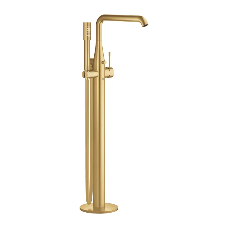 Akciós ár Grohe Essence egykaros álló kádtöltő csaptelep, padlóra szerelhető, brushed cool sunrise 25248GN1Grohe
