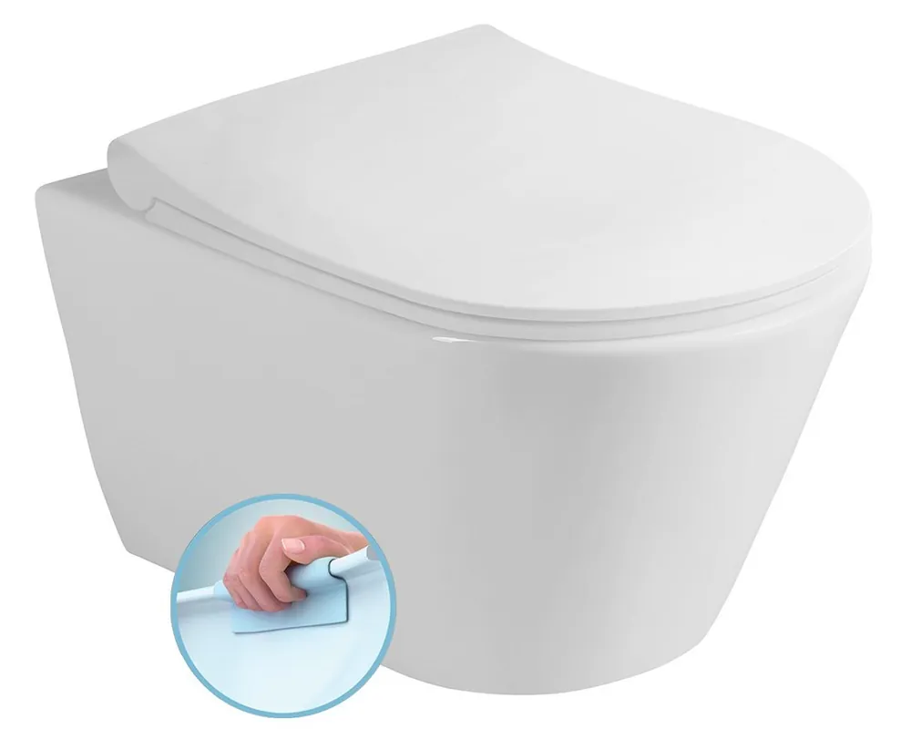 Ajánlat Sapho AVVA RIMLESS SHORT fali WC, fehér 200114Sapho