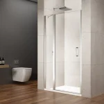 Kedvezmény Sapho GELCO LORO 90 cm fix részes nyílóajtó transzparent üveggel, króm GN4690Sapho