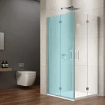 Végkiárusítás Sapho GELCO LORO 80 cm harmonikaajtó sarokbelépős kabinhoz transzparent üveggel, króm GN4780Sapho