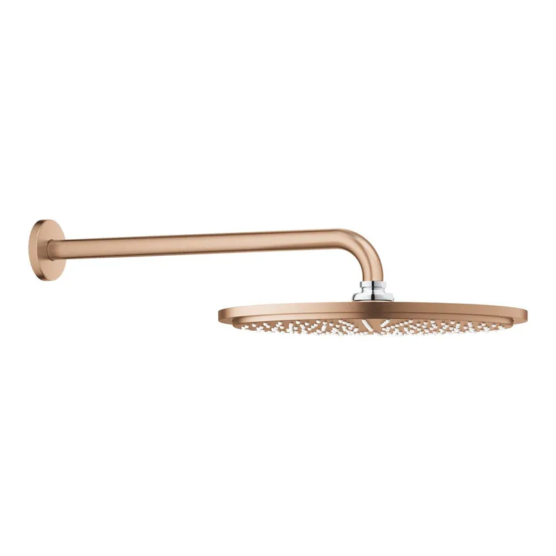 Vedd meg online Grohe Rainshower Cosmopolitan 310 fejzuhany 380 mm zuhanykarral 9,5 l/perc, brushed warm sunset 26066DL0Grohe