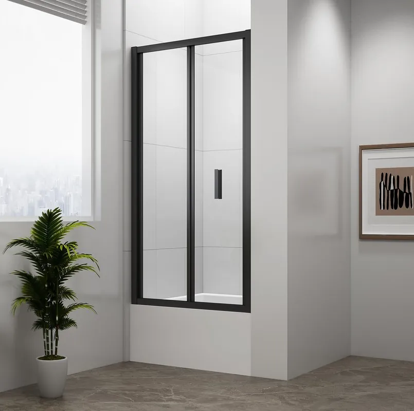 Sapho POLYSAN DEEP BLACK 100 cm zuhanyajtó transzparent üveggel, matt fekete MD1910BPolysan Vedd meg online