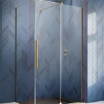 Gyors szállítás Radaway Furo Gold KDJ 90 balos zuhanyajtó, arany 10104472-09-01L, 10110430-01-01 (B)Radaway