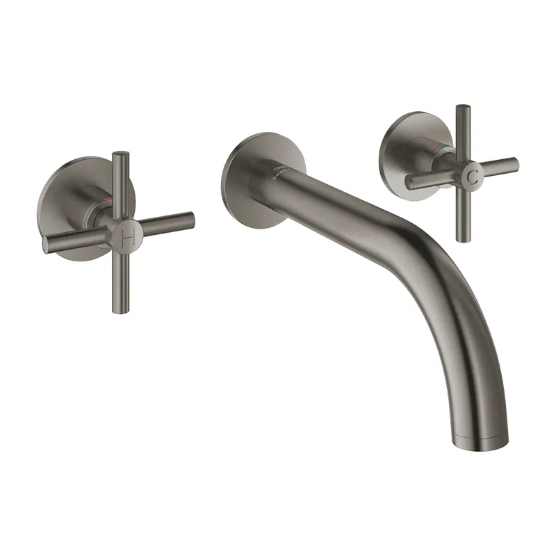 Szuper akció Grohe Atrio 3-lyukas mosdócsaptelep M-es méret, Brushed Hard Graphite 20661AL0Grohe