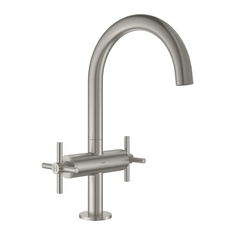 Újdonság Grohe Atrio egylyukas mosdócsaptelep L-es méret, supersteel 21144DC0Grohe