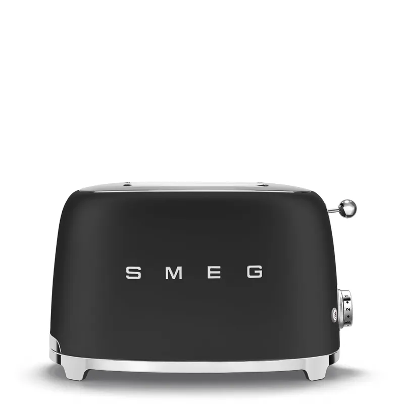 Expressz kézbesítés SMEG retro 2 szeletes kenyérpirító, matt fekete TSF01BLMEUSMEG