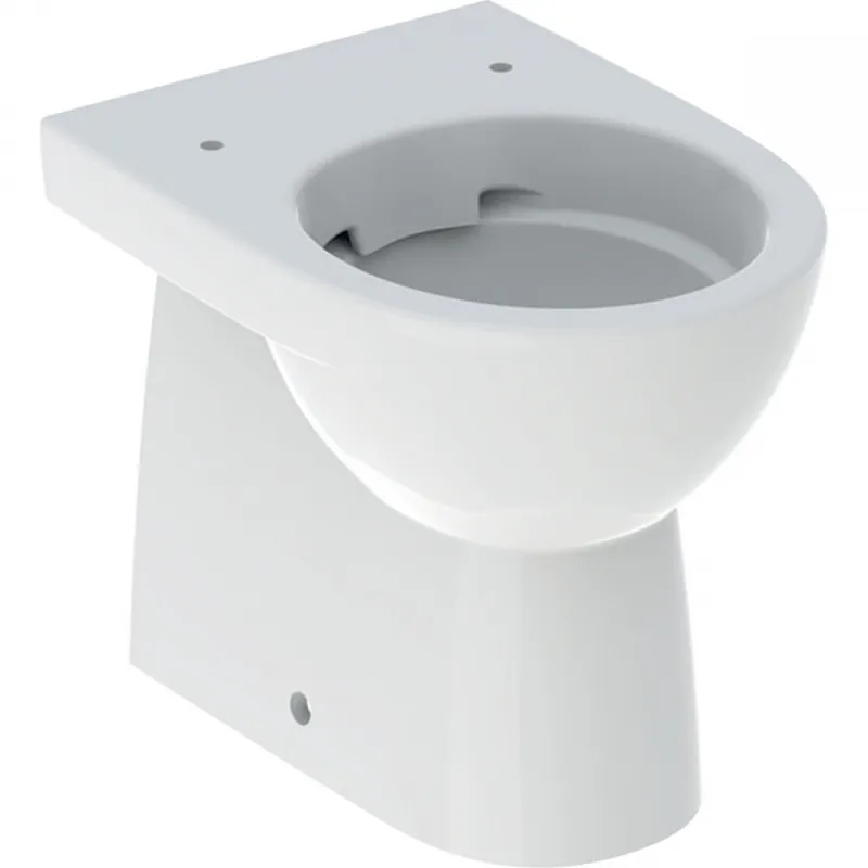 Azonnali szállítás Geberit Selnova Compact álló WC, mélyöblítésű, alsó vagy hátsó kifolyású, falhoz illeszkedő, rövidített, Rimfree, 48cm 500.394.01.7Geberit