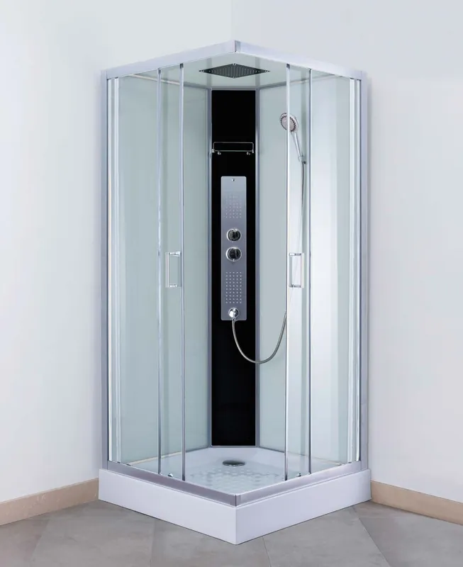 Roltechnik LUCIDUS SQUARE 90x90 cm szögletes hátfalas zuhanykabin tanszparent üveggel, króm 4000898Roltechnik Csak ma