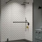 Radaway Modo New II 90 Walk-in zuhanyfal törölközőtartóval, szálcsiszolt fegyvermetál 389094-92-01WRadaway Legjobb ár