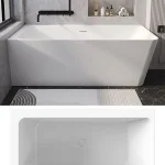 Biztonságos vásárlás Niwell Ilda-L matt 170×78 cm szabadonálló kád falhoz balos, matt fehér NW-KSZ-ILD-L170-MWNIWELL