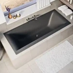 Niwell PETRA LUX Slim 180x80 egyenes kád, matt antracit WANW.SAD.180.080.ANSNIWELL Alacsony ár