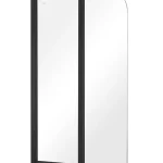 Besco PRIME 2 90x140 cm-es 2-részes kádparaván, matt fekete PNPB-2SBesco Biztonságos vásárlás