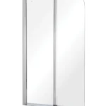 Szuper ajánlat Besco PRIME 2 90x140 cm-es 2-részes kádparaván, króm PNP-2SBesco
