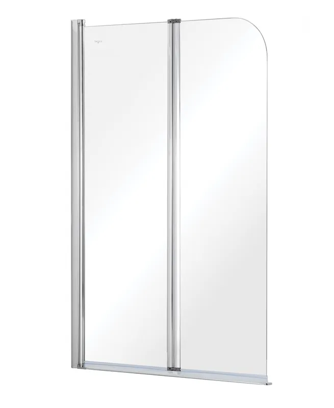 Szuper ajánlat Besco PRIME 2 90x140 cm-es 2-részes kádparaván, króm PNP-2SBesco