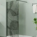 Niwell LETTI black walk-in zuhanyfal mintával, 90 cm NWWI-LETTB90NIWELL Kihagyhatatlan ajánlat