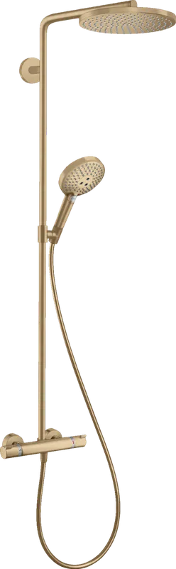 Hansgrohe Raindance S Showerpipe Ecosmart+ 240 PowderRain termosztátos zuhanyrendszer, szálcsiszolt bronz 28825140Hansgrohe Bestseller
