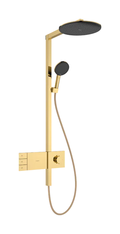 Hansgrohe Raindance Alive S Showerpipe EcoSmart 300 2jet termosztátos zuhanyrendszer, polírozott arany 24596990Hansgrohe Csak ma