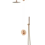 Expressz szállítás AREZZO design NOVA falsík alatti zuhanyszett, szálcsiszolt rozé arany AR-2160BRArezzo Design