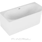 Expressz kézbesítés M-Acryl BALANCE 160x75 cm balos akril kád króm lefolyóval, fehér 12491M-Acryl