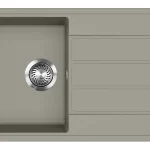 Szuper akció EVIDO Easy 45S gránit mosogató, 760 x 440 mm, platina 442068Evido