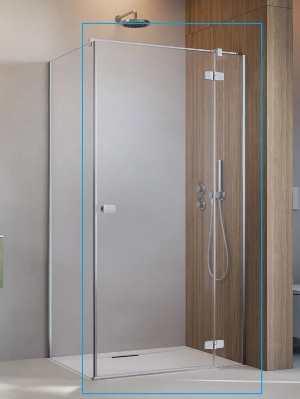 Kiárusítás Radaway Fuenta KDJ 90 cm jobbos zuhanykabin ajtó, króm 1384044-01-01RRadaway