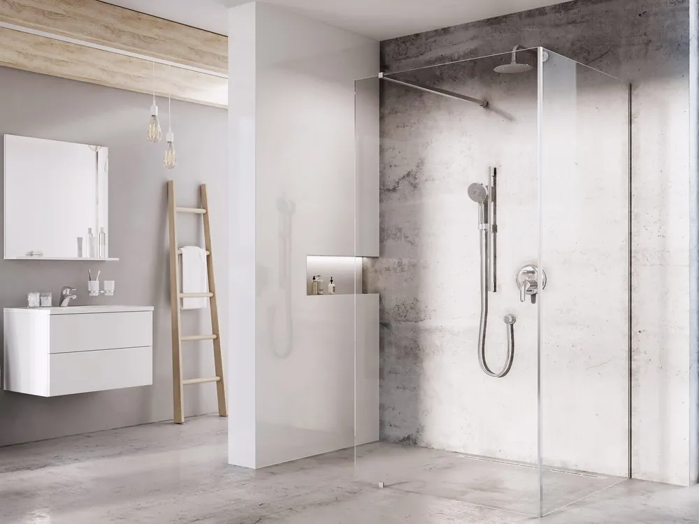 Vásárlói kedvenc Ravak Corner 110x80 cm Walk-In zuhanykabin Transparent üveggel, krómhatású GW1CD4C0SZ1Ravak