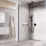 Vedd meg online Ravak Wall 100 cm Walk-In zuhanyfal Transparent üveggel, fekete GW9WA030SZ1Ravak