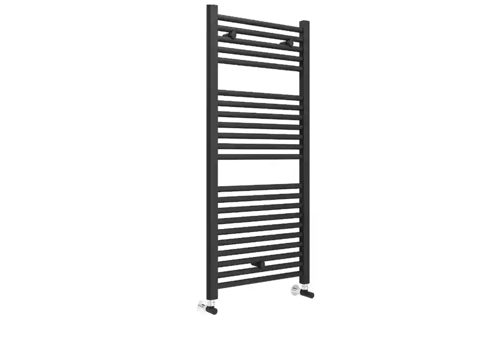 Lazzarini Sanremo egyenes törölközőszárítós radiátor, matt fekete 1230x500 mm 390860Lazzarini Expressz kézbesítés