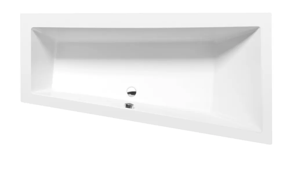 Sapho POLYSAN ANDRA 180x90 cm jobbos aszimmetrikus kád, matt fehér 78771.11Polysan Szuper ajánlat