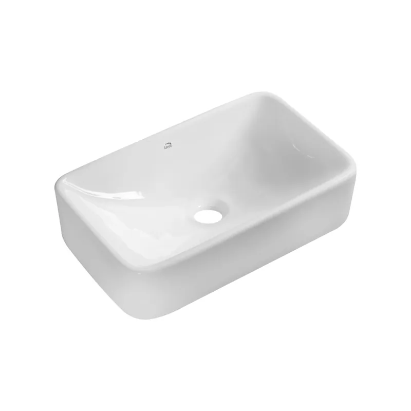 Utolsó esély LAVEO KVADRATO pultra építhető mosdó 48,5x29,5 cm, fehér VUK_6249Laveo
