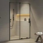 Népszerű Ravak Roll 110 cm zuhanyajtó Transparent üveggel, fekete X08VD0300Z1Ravak