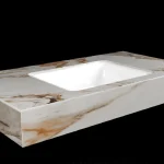 Szezonális akció DesignFlow - Mediterrán Kerámia - Egyedi, kézzel készített mosdópult - 1000x550x120 - Négyszögletes mosdó - Macchia Vecchia