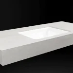 Azonnal elérhető DesignFlow - Mediterrán Kerámia - Egyedi, kézzel készített mosdópult - 1200x550x120 - Négyszögletes mosdó - Base Ash