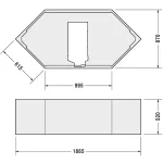 Duravit - Equipment and accessories - Kád lábak - 790477000000000 Exkluzív ajánlat