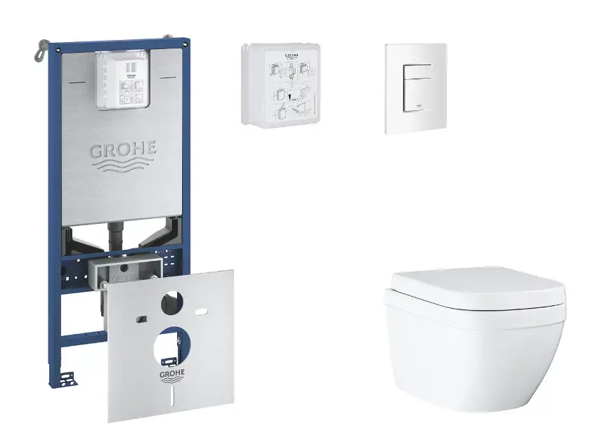 Biztonságos fizetés Grohe - Rapid SLX - Fali WC szett - SANI11BB3105