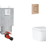 Szuper ajánlat Grohe - Uniset - Fali WC szett - SANI15BB4108
