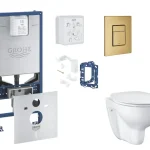 Olcsó Grohe - Rapid SLX - Fali WC szett - SANI11BB4141