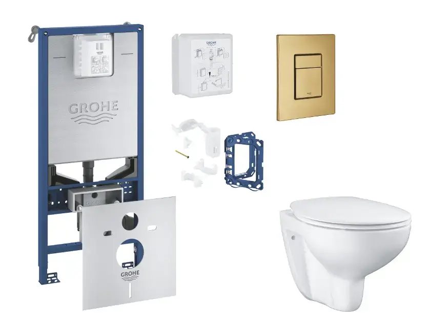 Olcsó Grohe - Rapid SLX - Fali WC szett - SANI11BB4141
